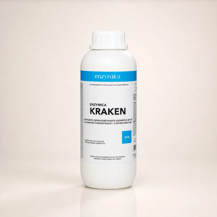 Enzymica KRAKEN — detergente desengordurante enzimático em pó